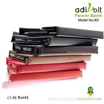 Portable Battery Charger Fashion Leather Case with Power Stick